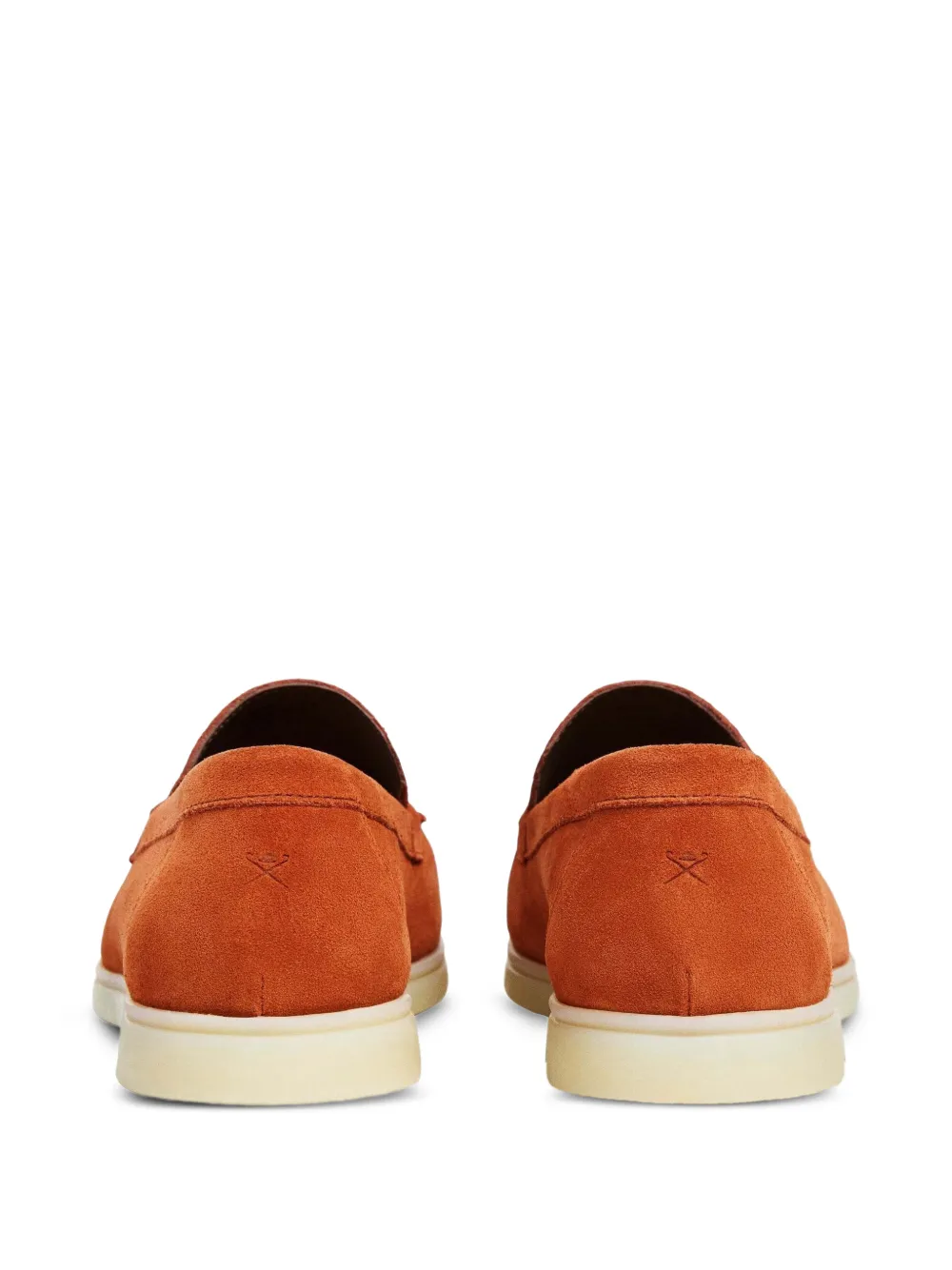 Hackett London Martin suède loafers Oranje