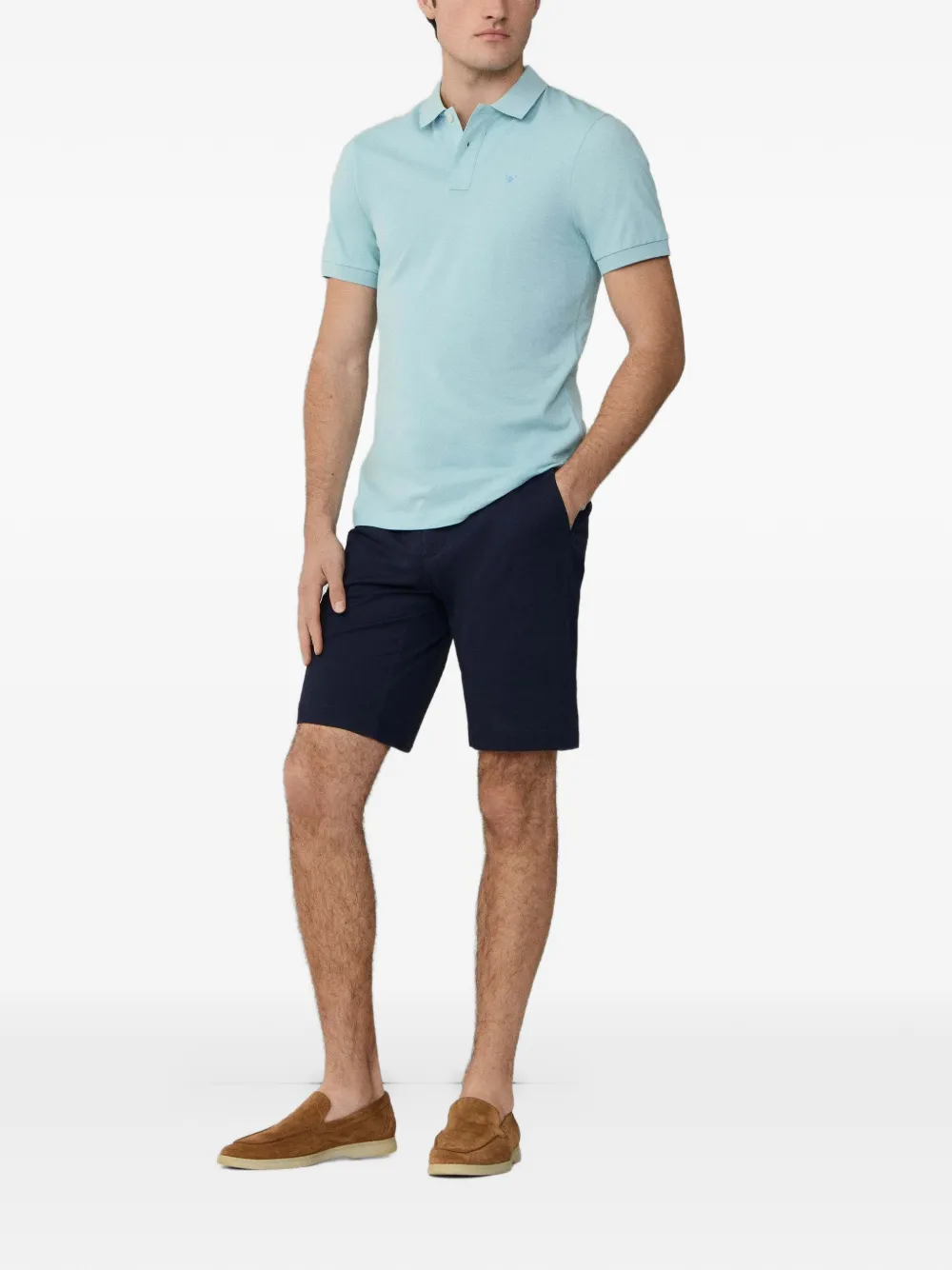 Hackett Logo-embroidered Polo Shirt In Multi