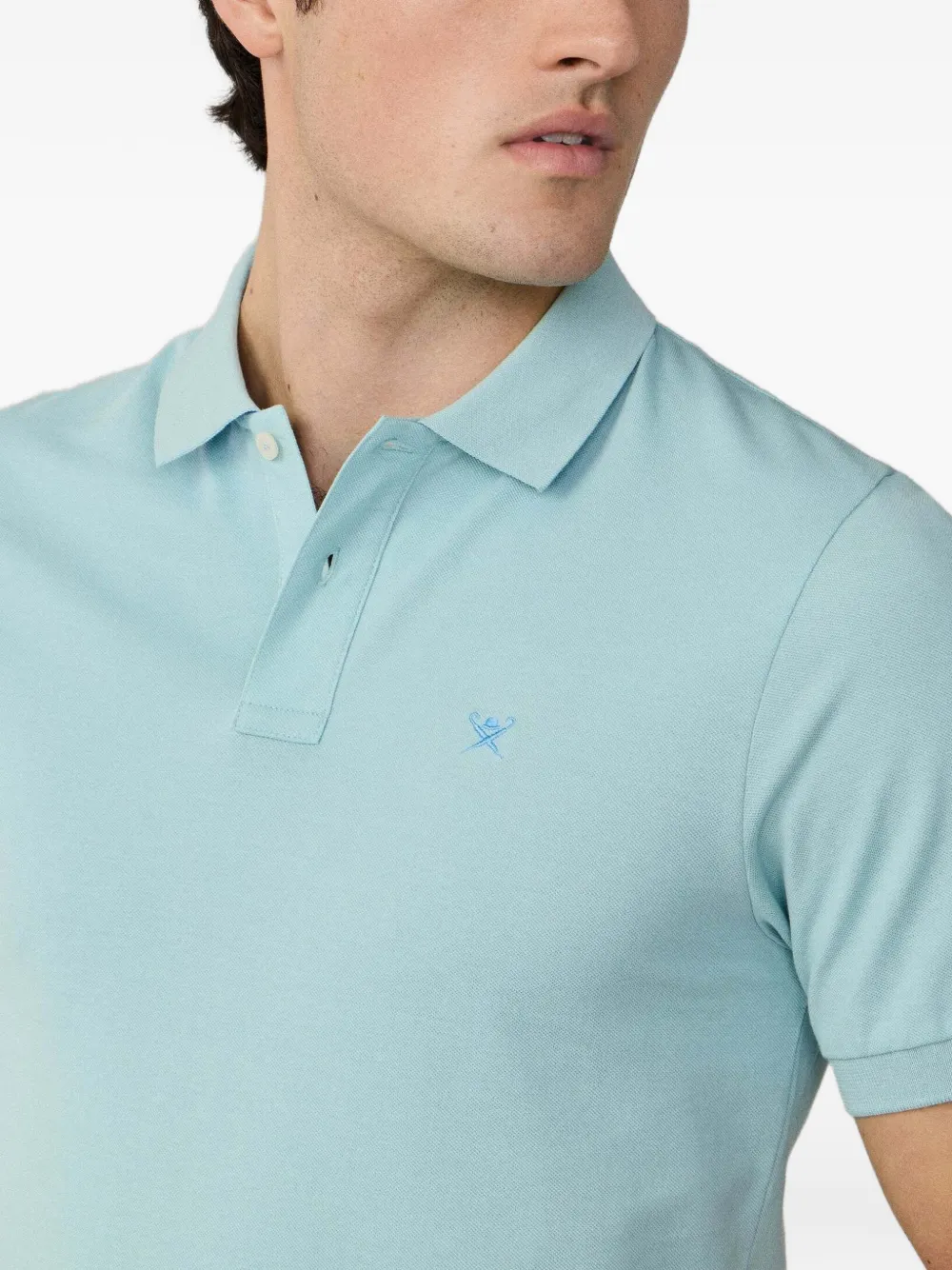 Hackett Logo-embroidered Polo Shirt In Multi