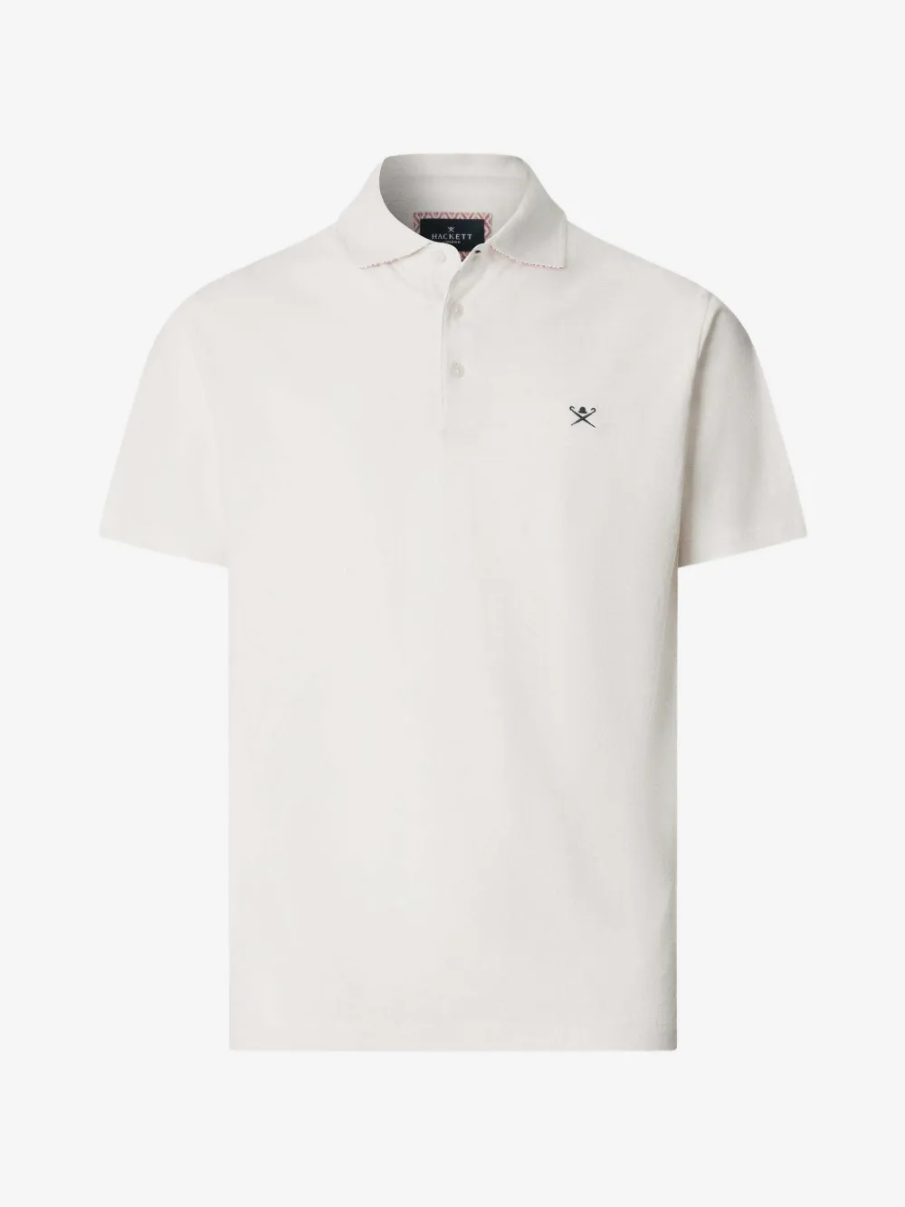 Hackett London logo刺绣短袖polo衫 | 白色 | Image 1