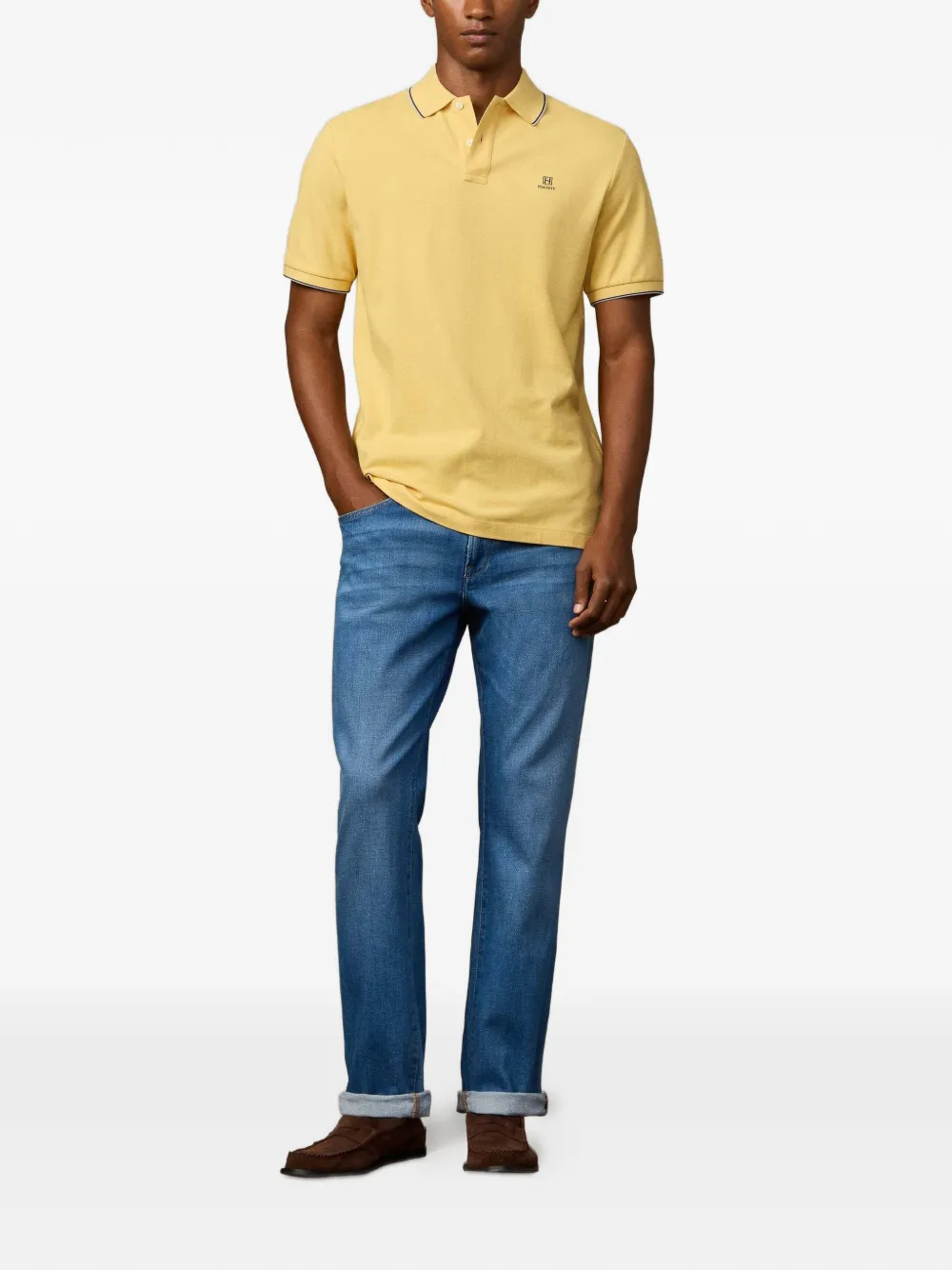 Hackett London Heritage H poloshirt Geel