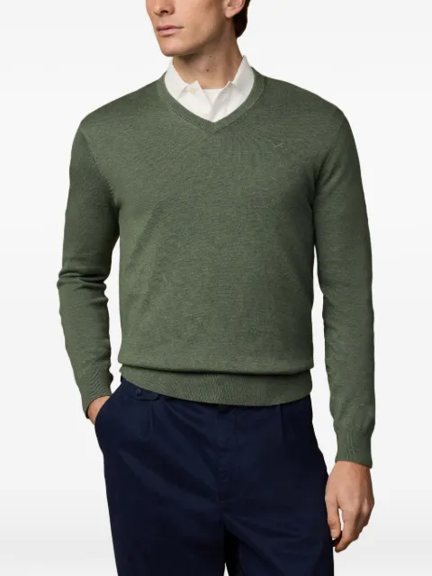 Hackett London V-neck cotton sweater