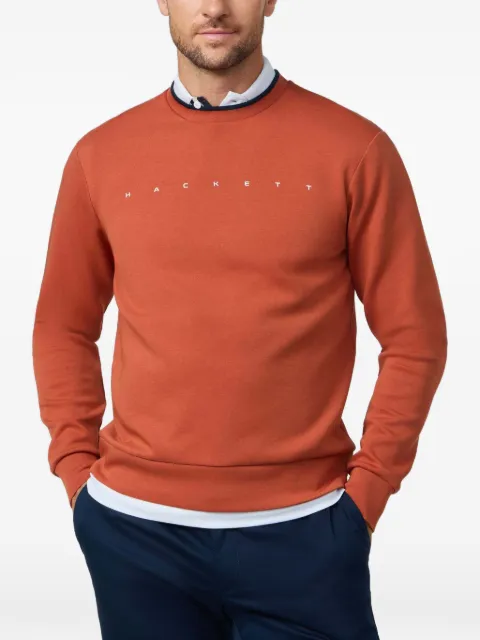 Hackett London logo-print crew-neck sweater