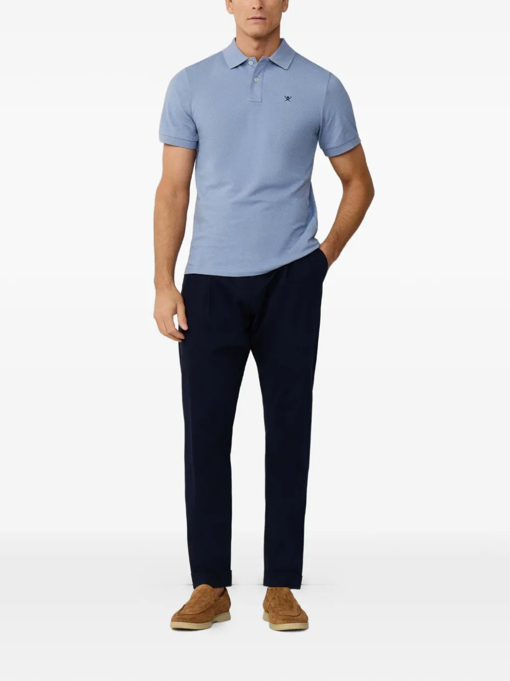 Hackett London Poloshirt met korte mouwen Blauw