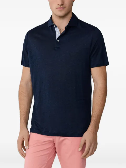 Hackett London linen polo shirt