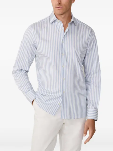 Hackett London meleret skjorte med striber