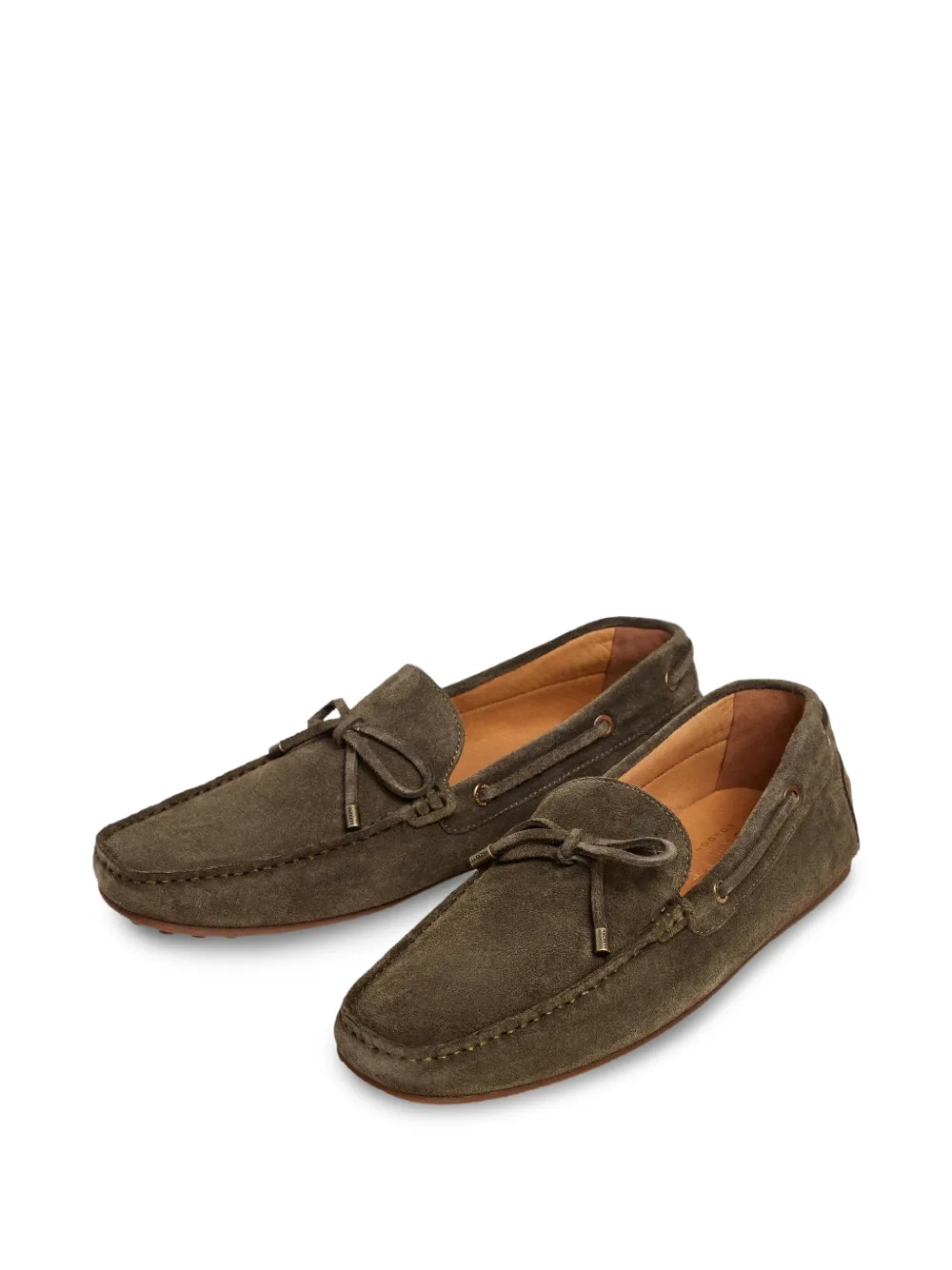 Hackett London Driver Laces leren bootschoenen Groen