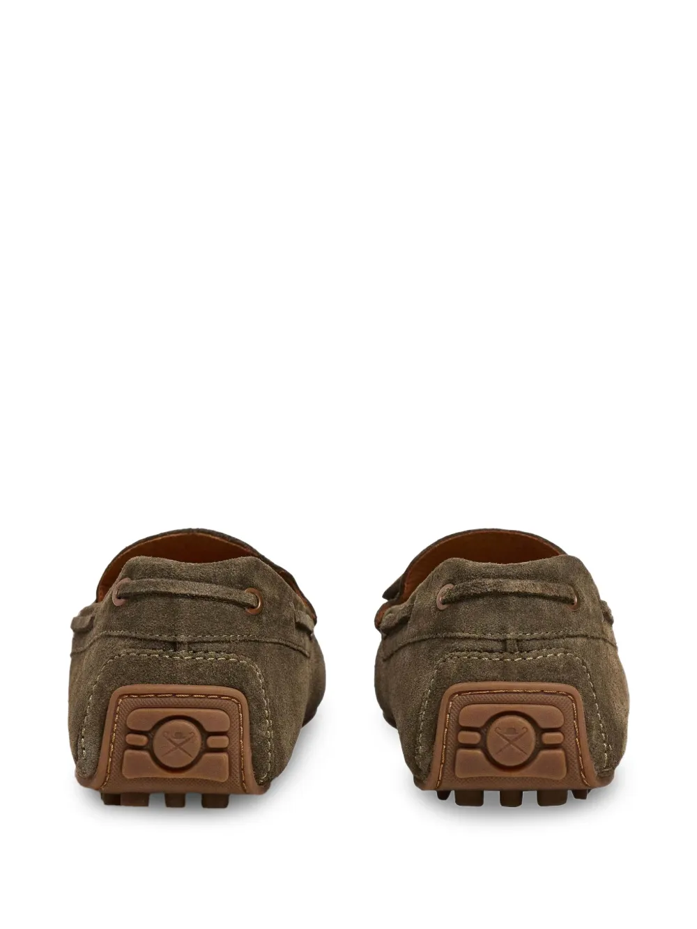 Hackett London Driver Laces leren bootschoenen Groen