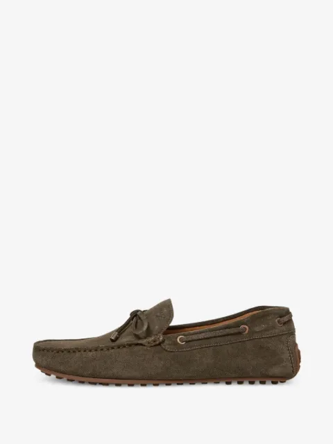 Hackett London Driver Laces leather boat shoes