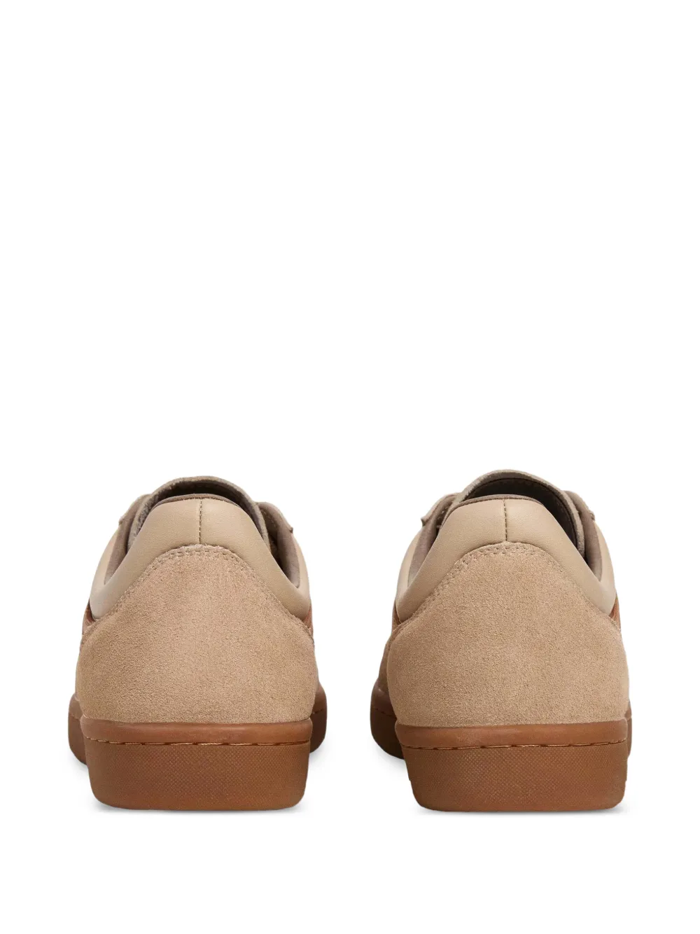 Hackett London Beck Ivys suède sneakers met logopatch Beige