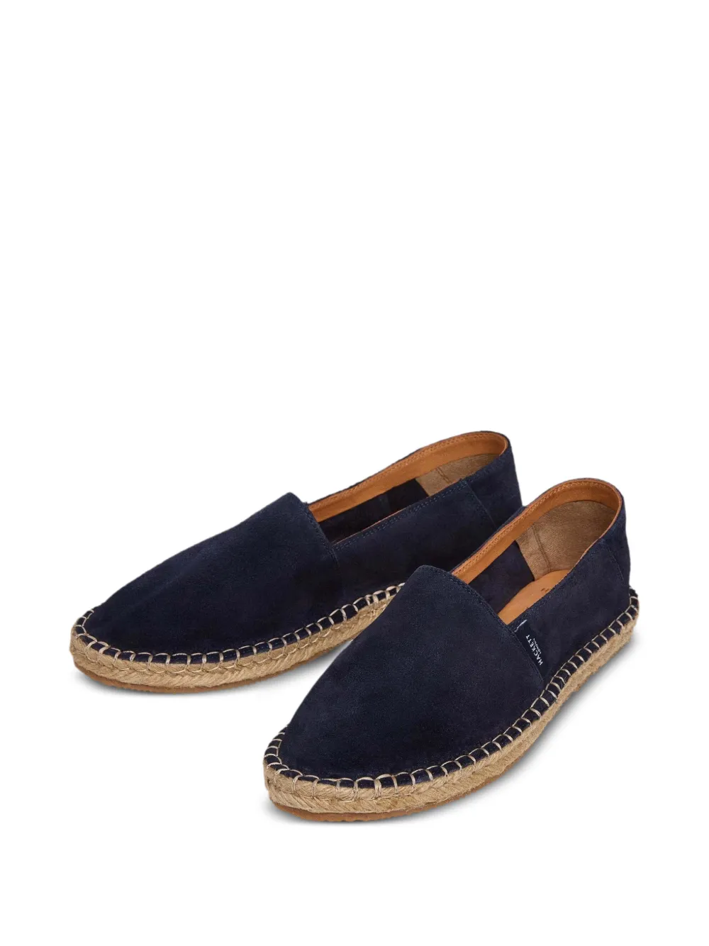 Hackett London Baywatch suède espadrilles Blauw