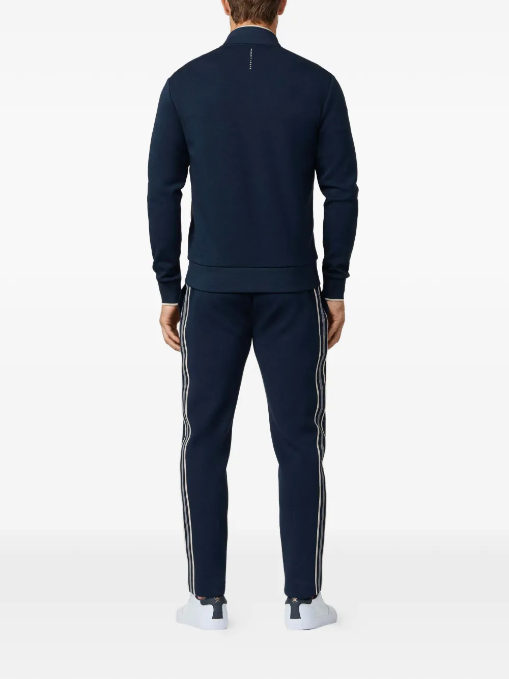 Hackett London Hybride gewatteerd bomberjack Blauw