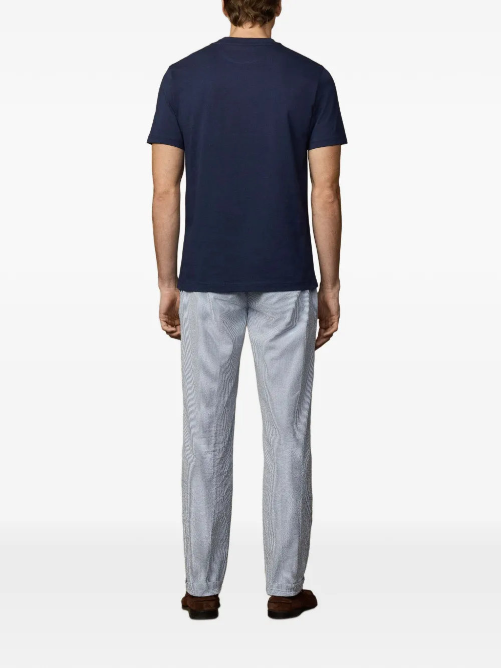 Hackett Colour-block Panel T-shirt In Blue
