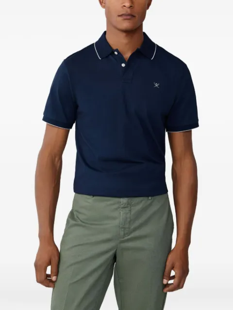 Hackett London tipped short-sleeve polo shirt