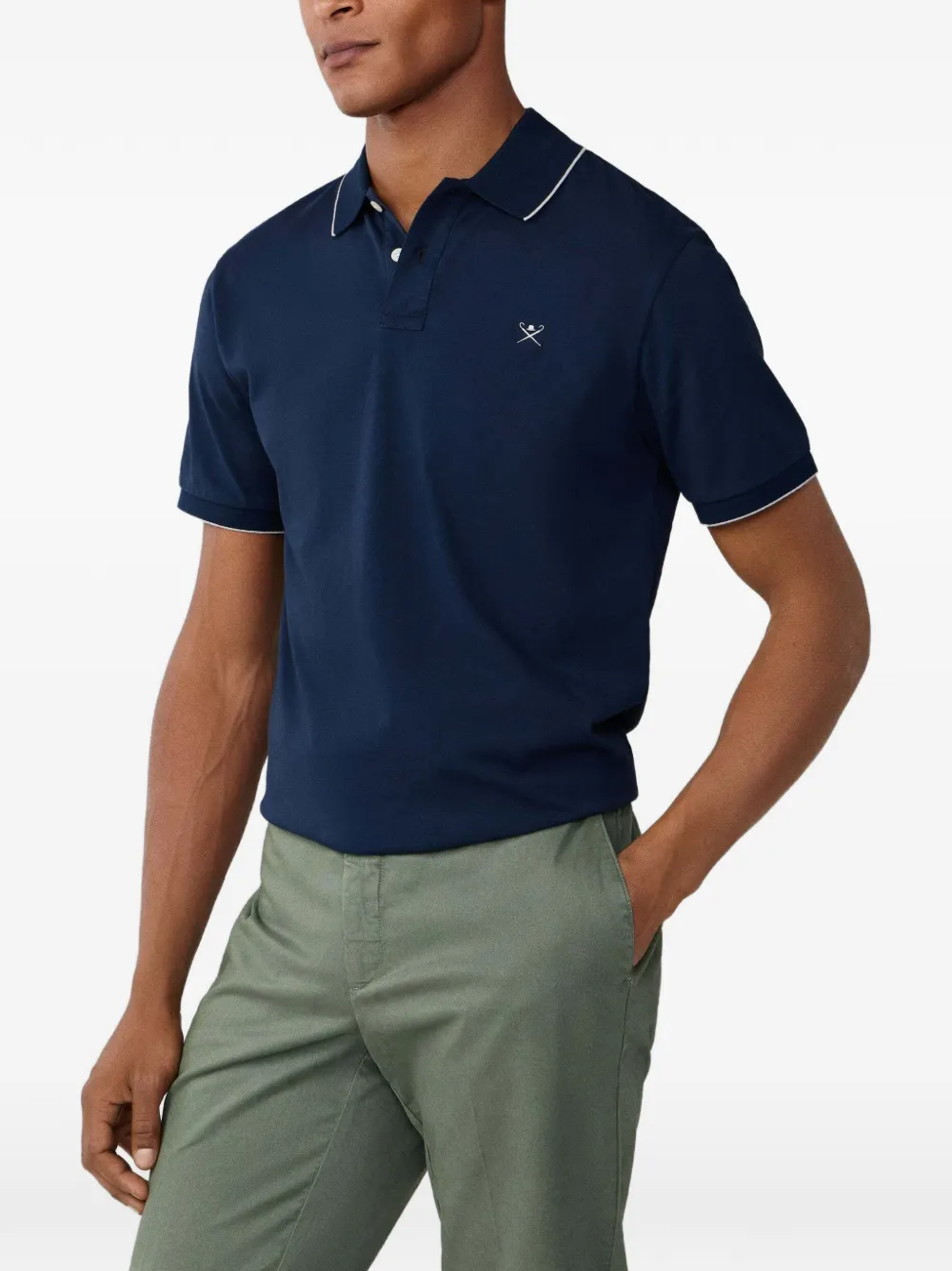 Hackett London Poloshirt met korte mouwen Blauw