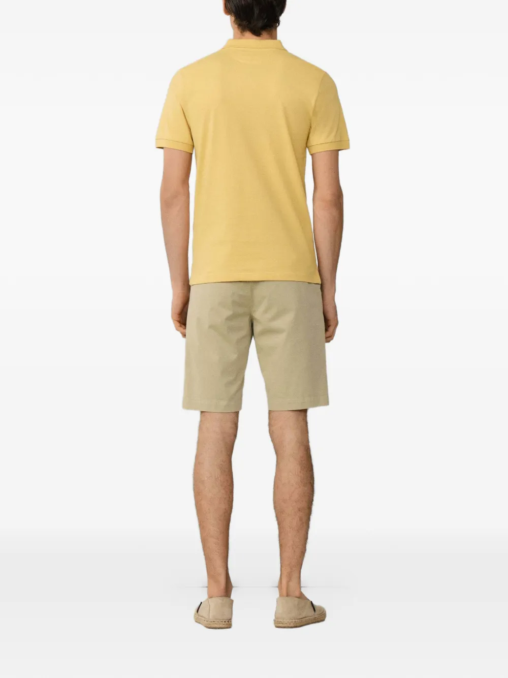 Hackett London Piqué poloshirt met geborduurd logo Geel