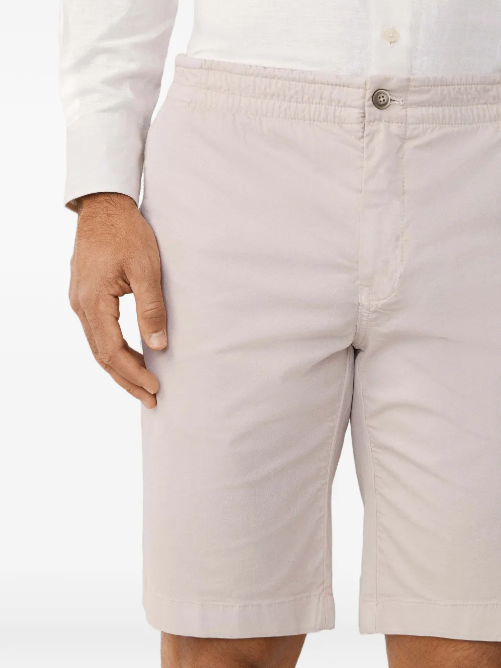 Hackett London Shorts met elastische taille Beige