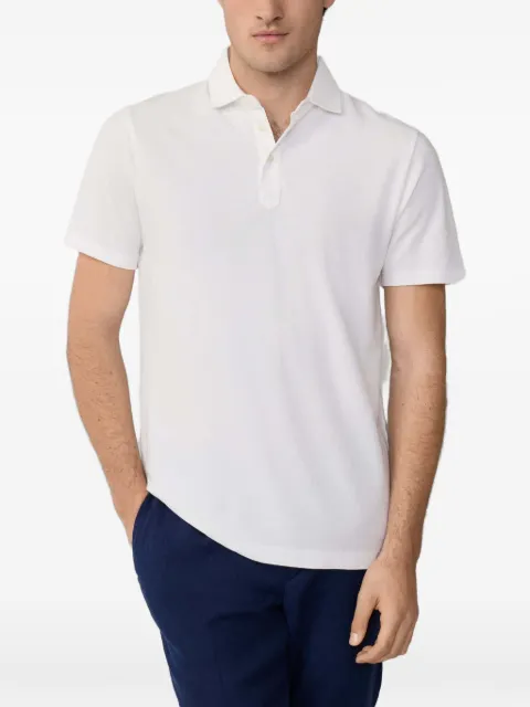 Hackett London Stückgefärbtes Piqué-Poloshirt
