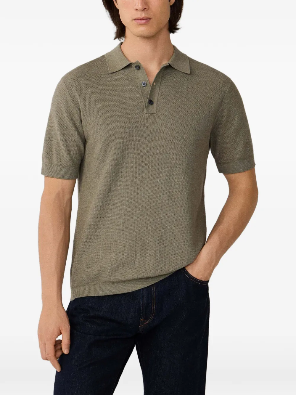 Hackett Short-sleeve Polo Shirt In Green