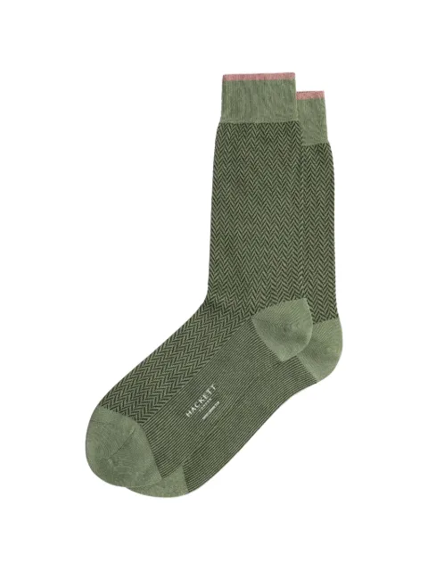 Hackett London calcetines con motivo pied de poule en jacquard