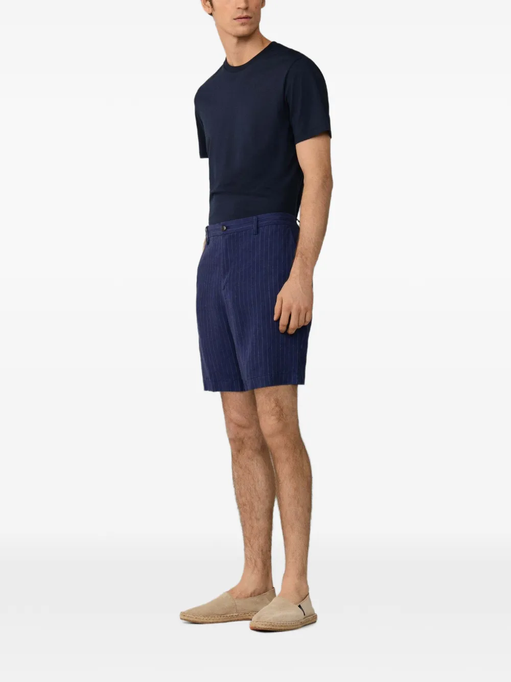Hackett London Sanderson shorts met krijtstreep Blauw
