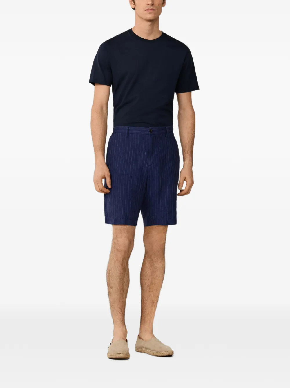 Hackett London Sanderson shorts met krijtstreep Blauw