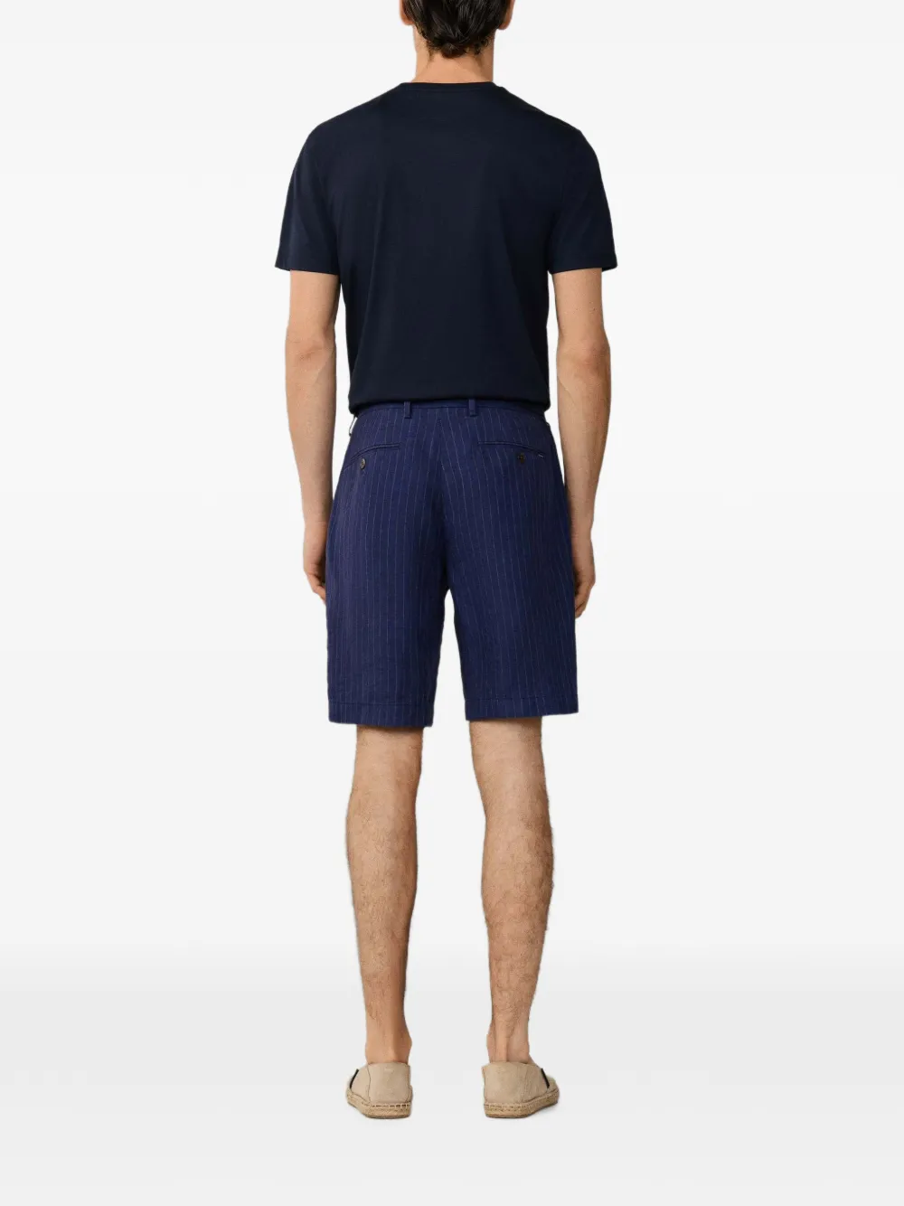 Hackett London Sanderson shorts met krijtstreep Blauw