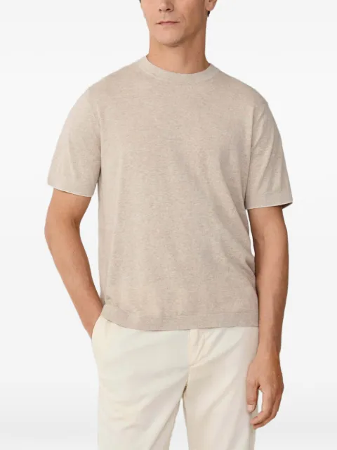 Hackett London футболка из смеси хлопка и льна