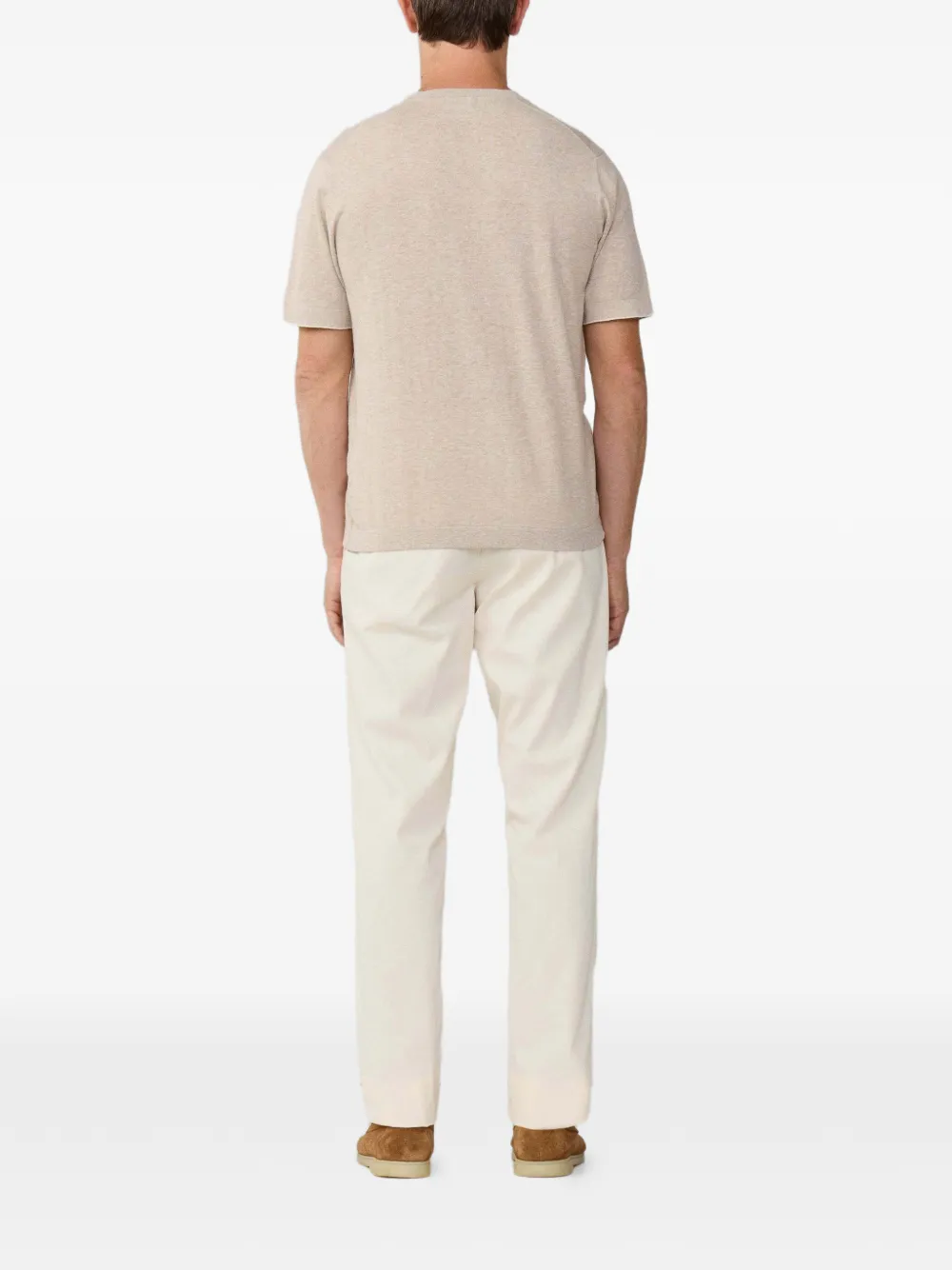 Hackett London Gebreid T-shirt Beige