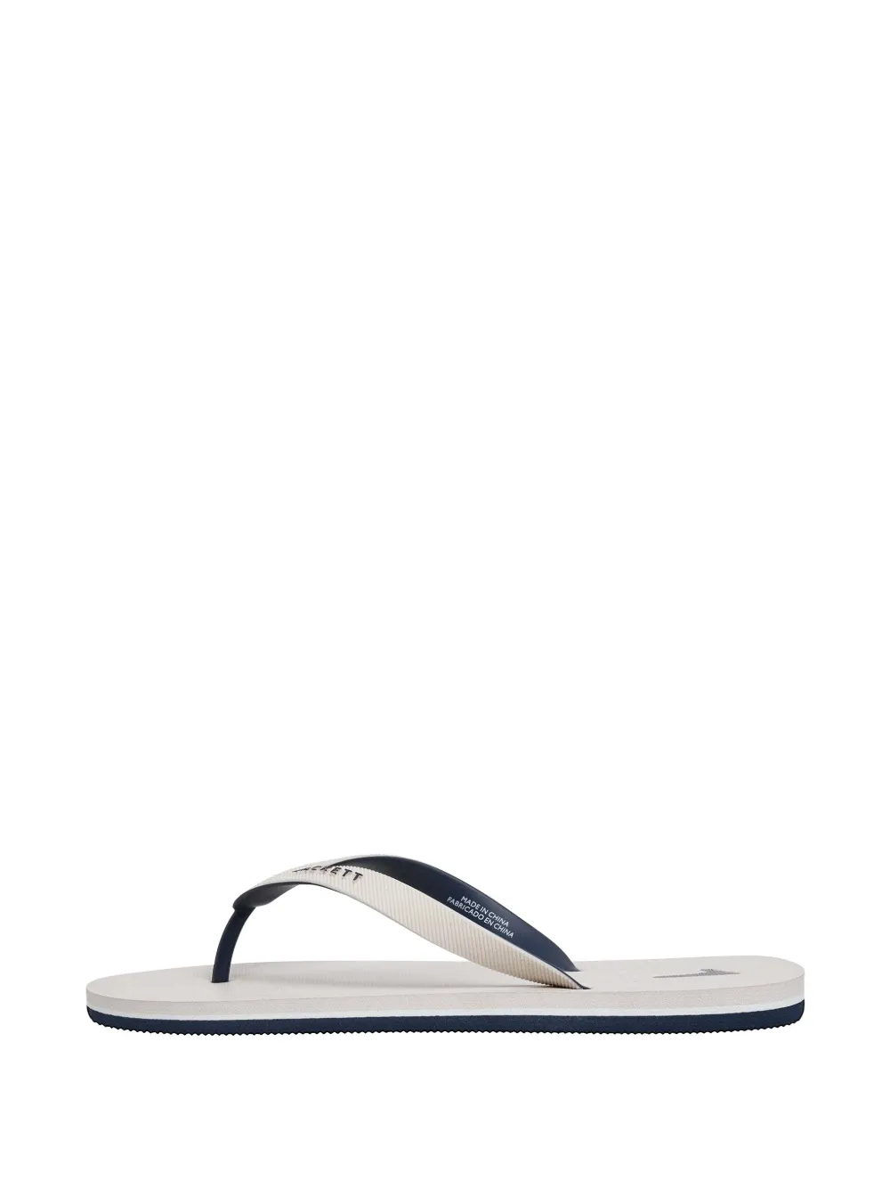 Hackett London Capri Numbers Flip-Flops mit Logo-Print - Weiß
