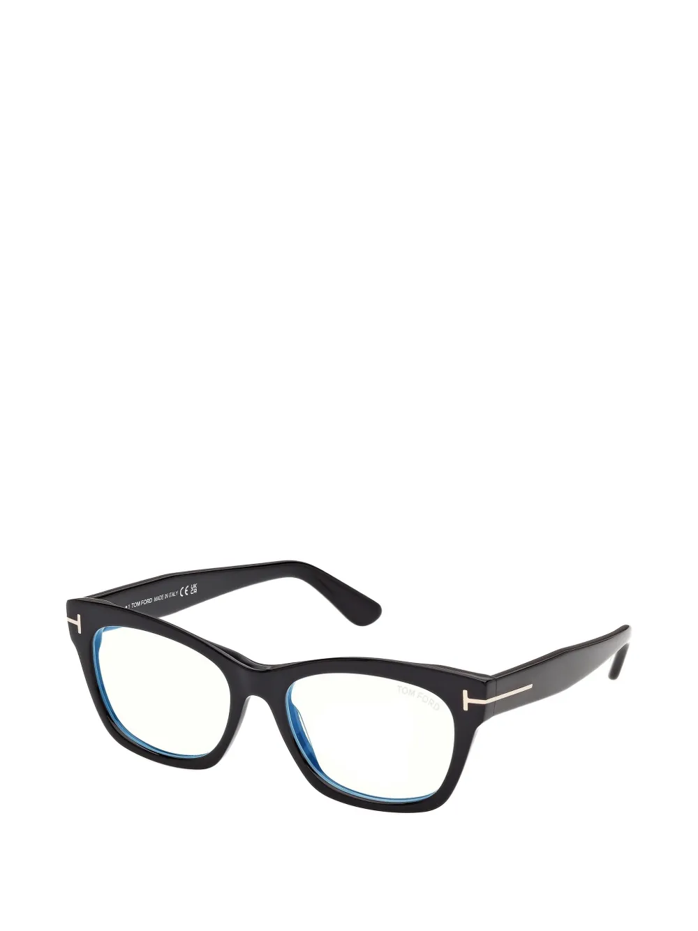 TOM FORD Eyewear Zonnebril met T-logo cat-eye montuur Zwart