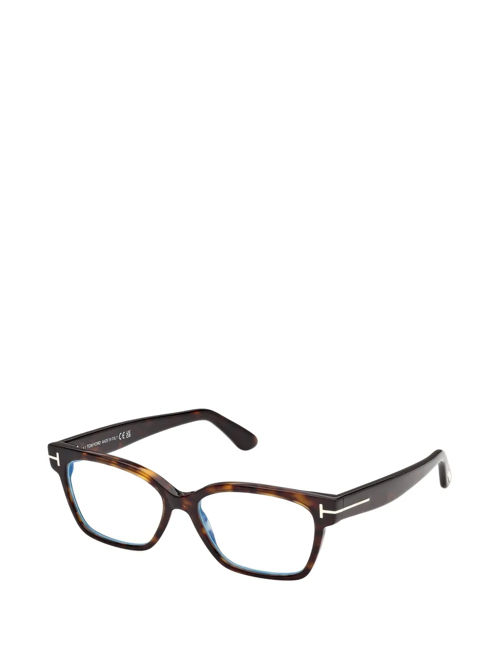 TOM FORD Eyewear Bril met schildpadschild-design Bruin
