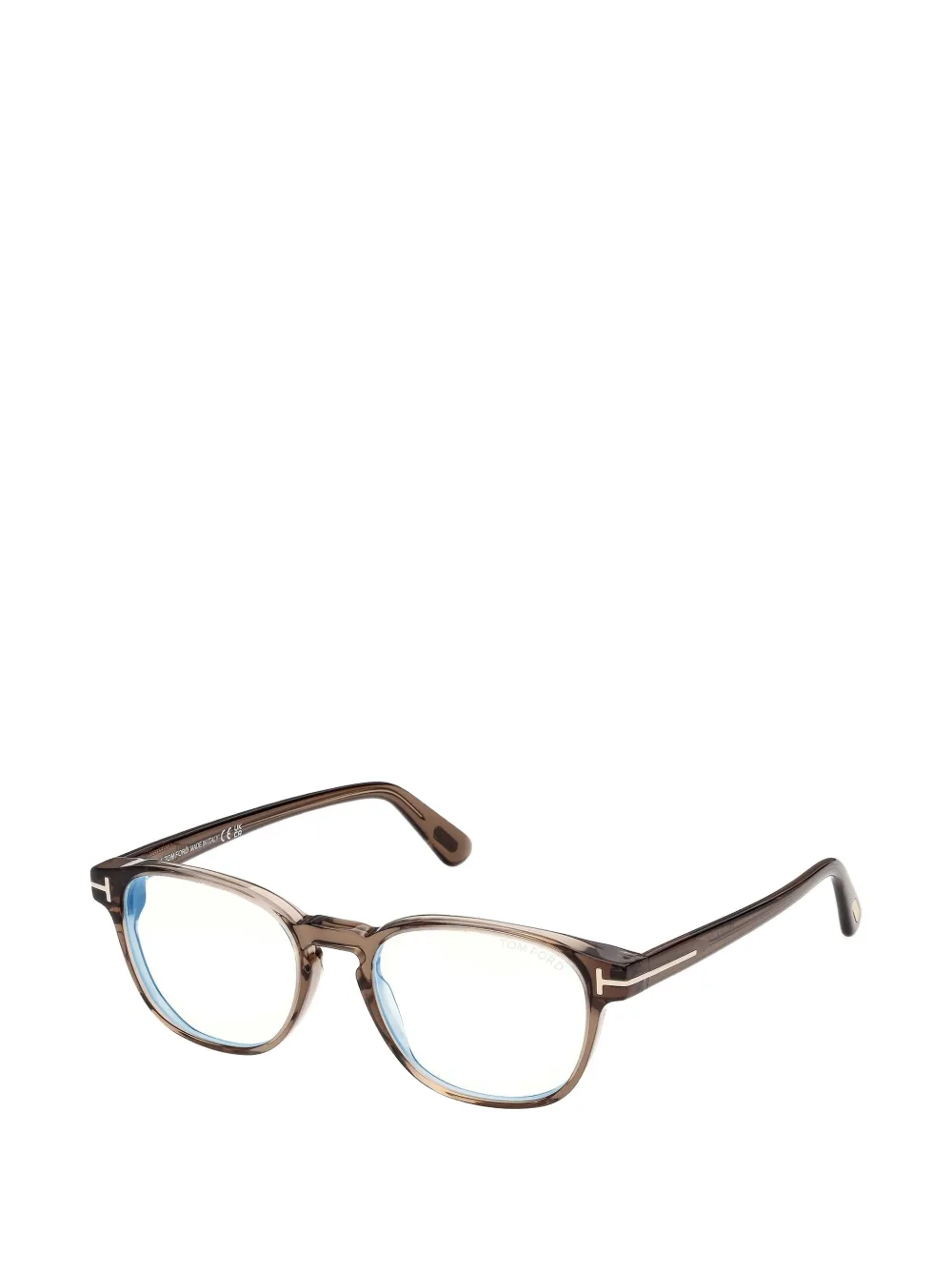 TOM FORD Eyewear Bril met rond montuur Bruin