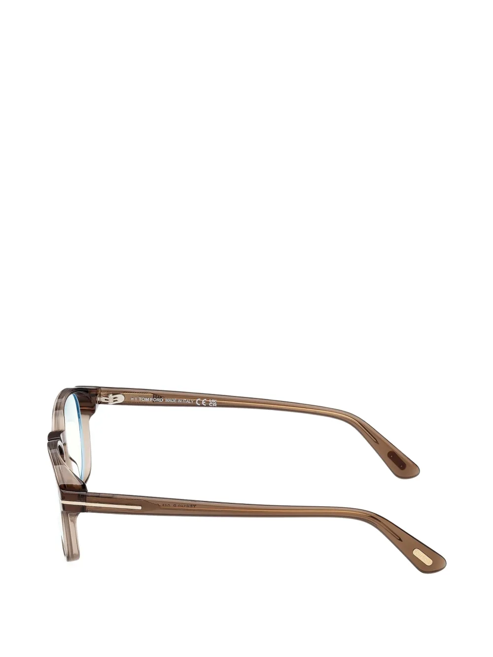 TOM FORD Eyewear Bril met rond montuur Bruin