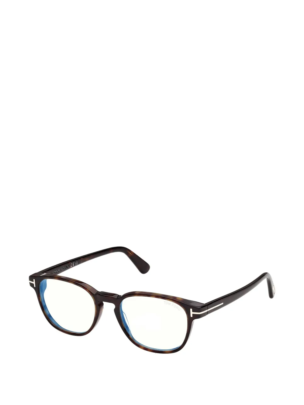 TOM FORD Eyewear Bril met schildpadschild-design Bruin