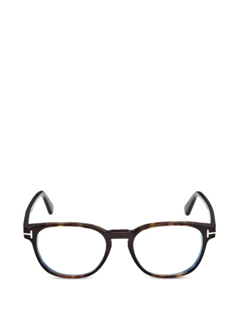 TOM FORD Eyewear tortoiseshell-effect T-hinge glasses
