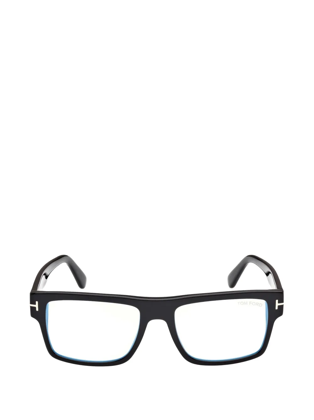 TOM FORD Eyewear T-logo rectangle-frame glasses - Nero