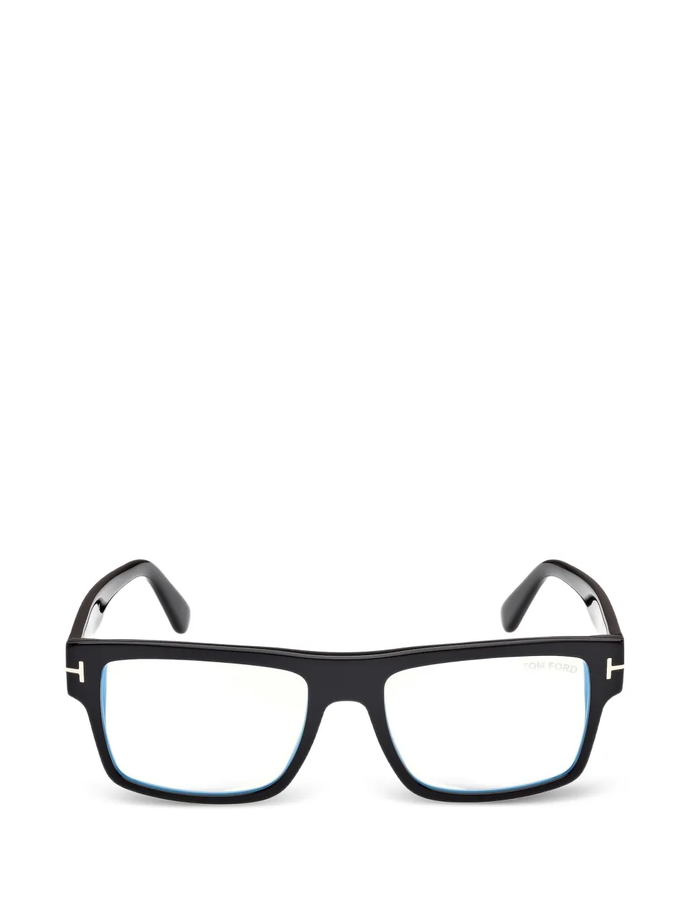 TOM FORD Eyewear T-logo rectangle-frame glasses - Nero