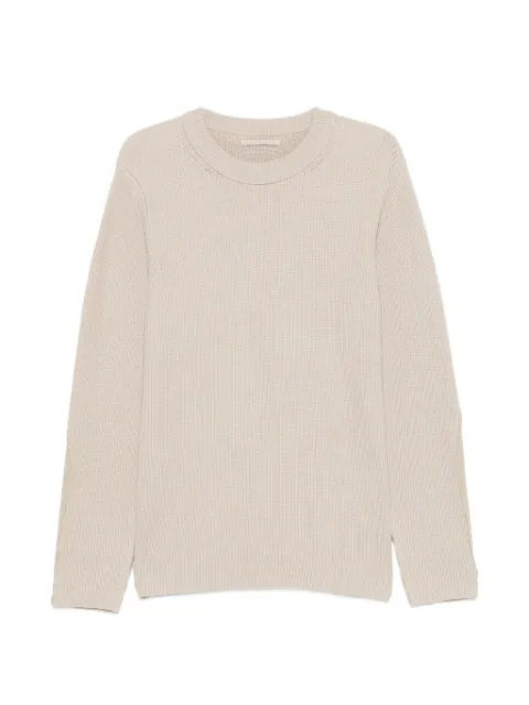 Ten C ribbed-knit panelled sweater