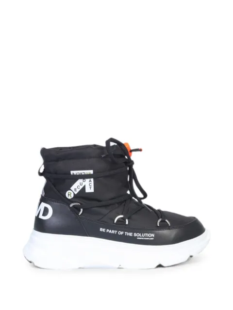 F_WD logo-print panelled boots