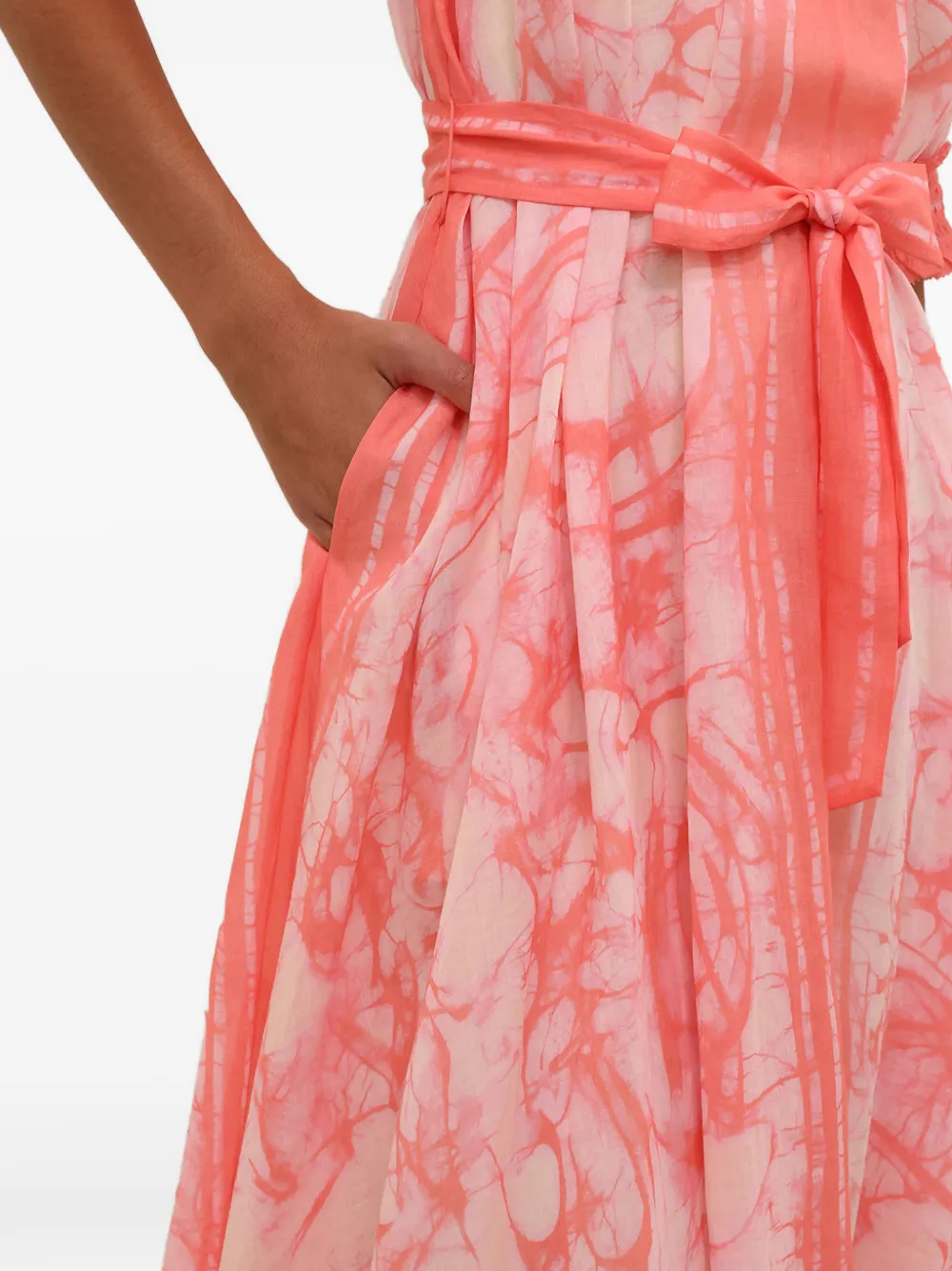 ZIMMERMANN Indra maxi-jurk Roze