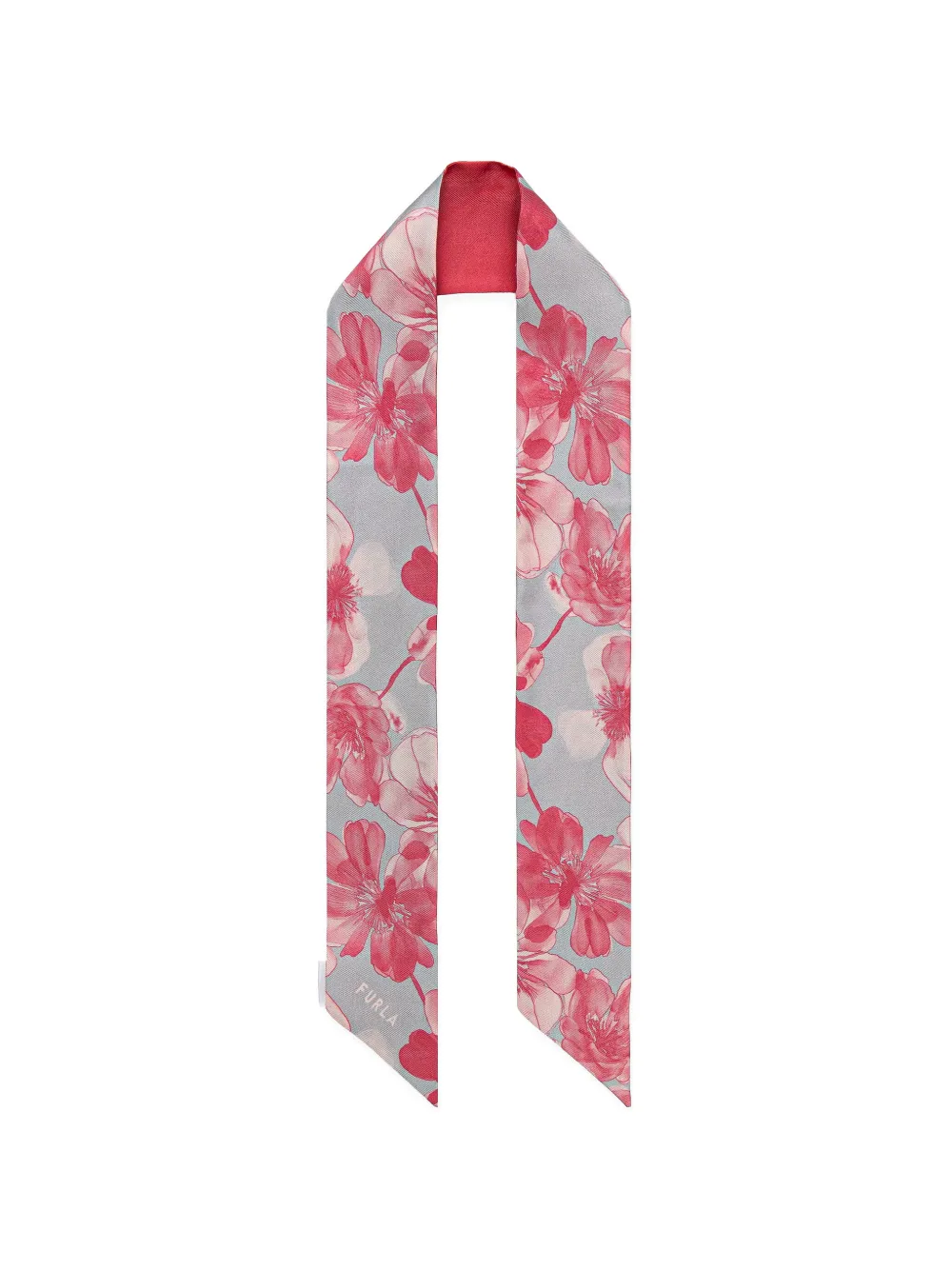 Furla Metropolis floral-print silk bandeau - Grau