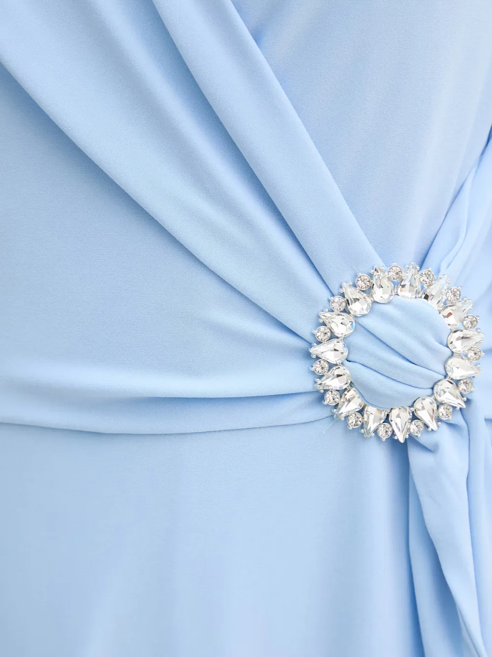 Joseph Ribkoff Midi-wikkeljurk verfraaid met kristallen Blauw