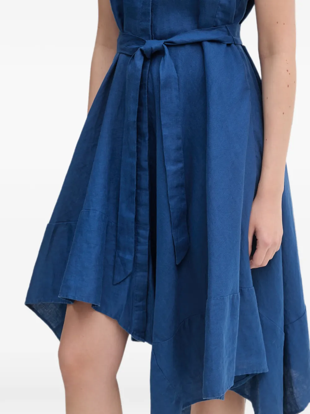 DKNY Midi-jurk met ceintuur Blauw