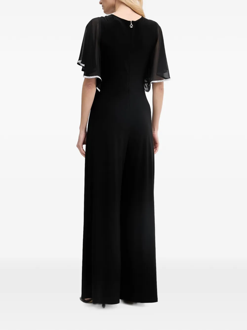 Joseph Ribkoff Verfraaide jumpsuit met wikkelvoorkant Zwart