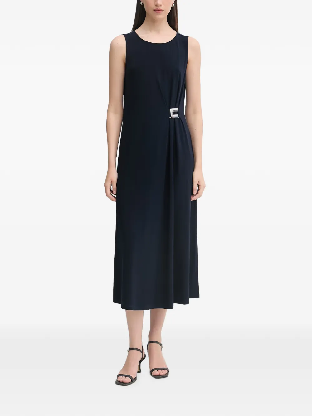 Joseph Ribkoff buckle-detail sleeveless midi dress - Blue