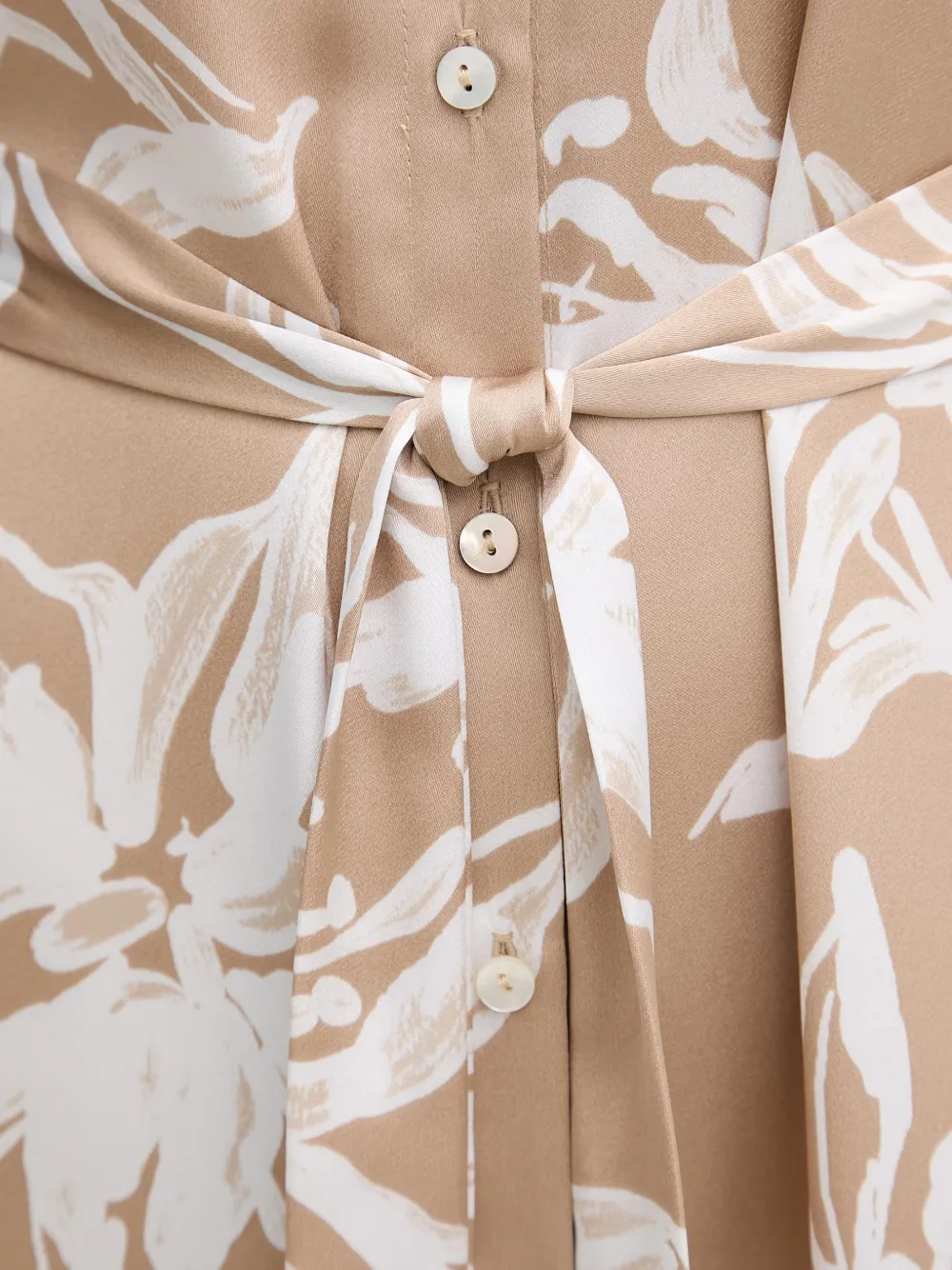 Joseph Ribkoff Midi-jurk met ceintuur Beige