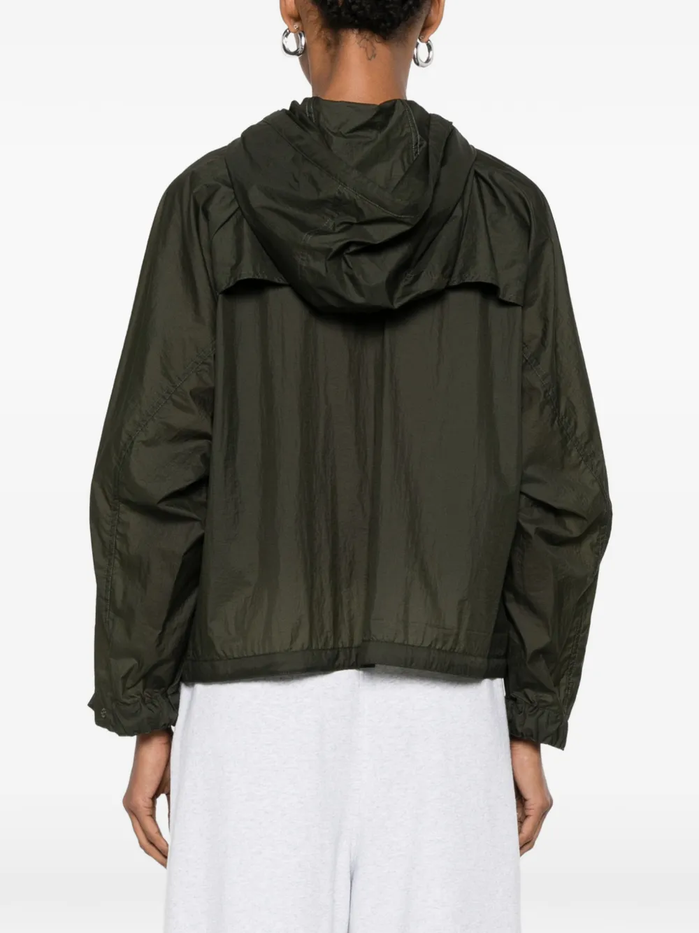 ASPESI Jack met capuchon en rits Groen