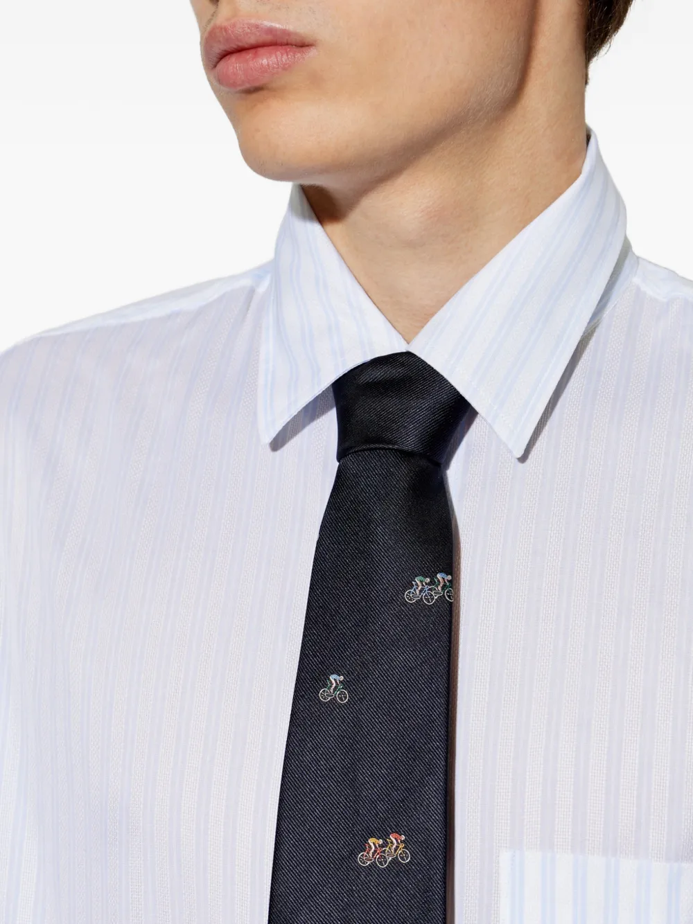 Paul Smith Zijden stropdas Blauw