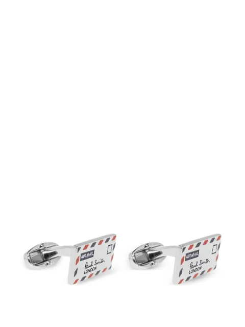 Paul Smith Airmail enamel-detail envelope cufflinks